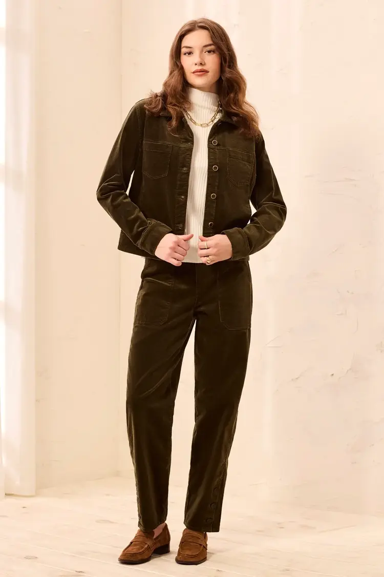 Tribal Tribal Long Sleeve Button Front Corduroy Jacket 3166O