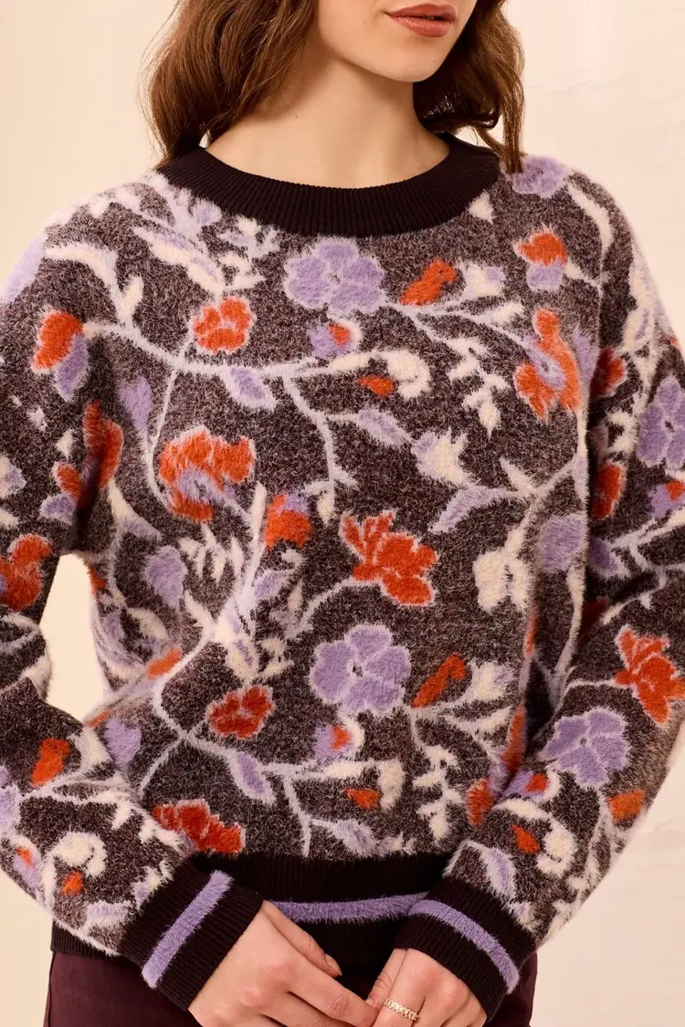 Tribal Tribal Long Sleeve Crew Neck Sweater 3151O