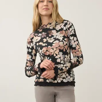 French Dressing Jeans FDJ Mock Neck Top 3547161