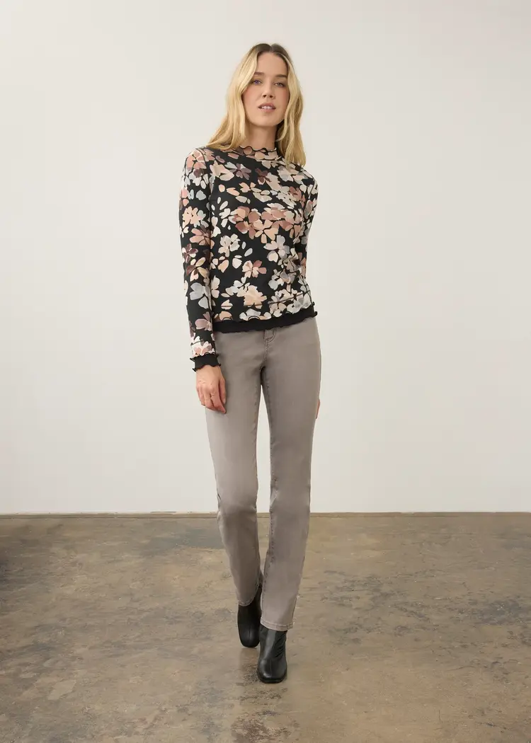French Dressing Jeans FDJ Mock Neck Top 3547161