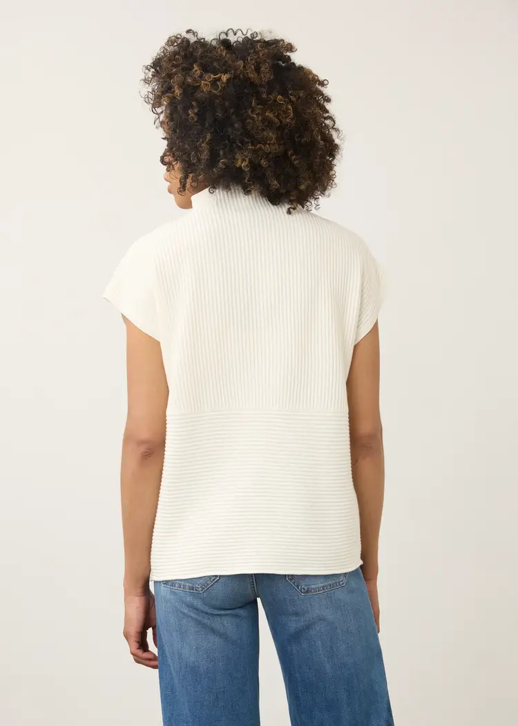 French Dressing Jeans FDJ Ottoman Cap Sleeve Sweater 1012203