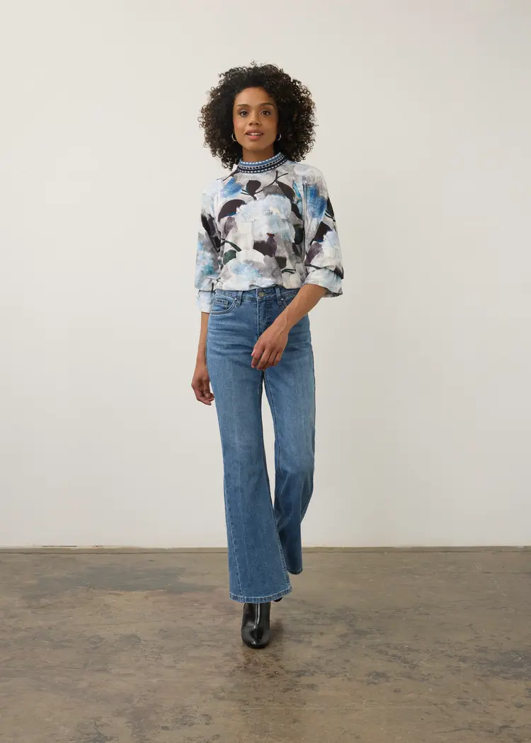 French Dressing Jeans FDJ Bow Back Neck Top 3703153