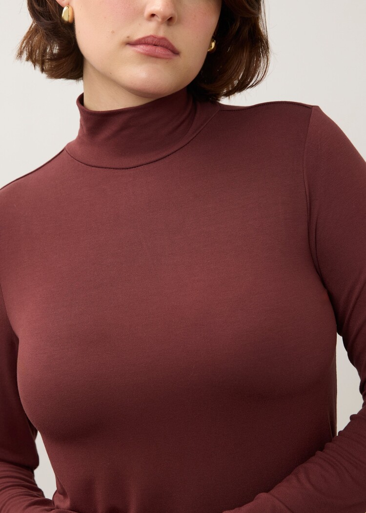 French Dressing Jeans FDJ Long Sleeve Mock Neck Top 3056756