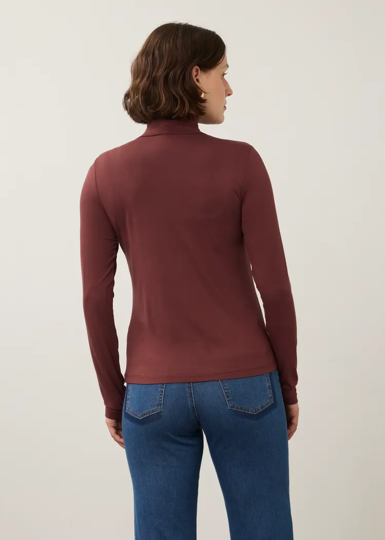 French Dressing Jeans FDJ Long Sleeve Mock Neck Top 3056756