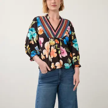 fdj FDJ Embellished Top Rebecca Floral 3831153