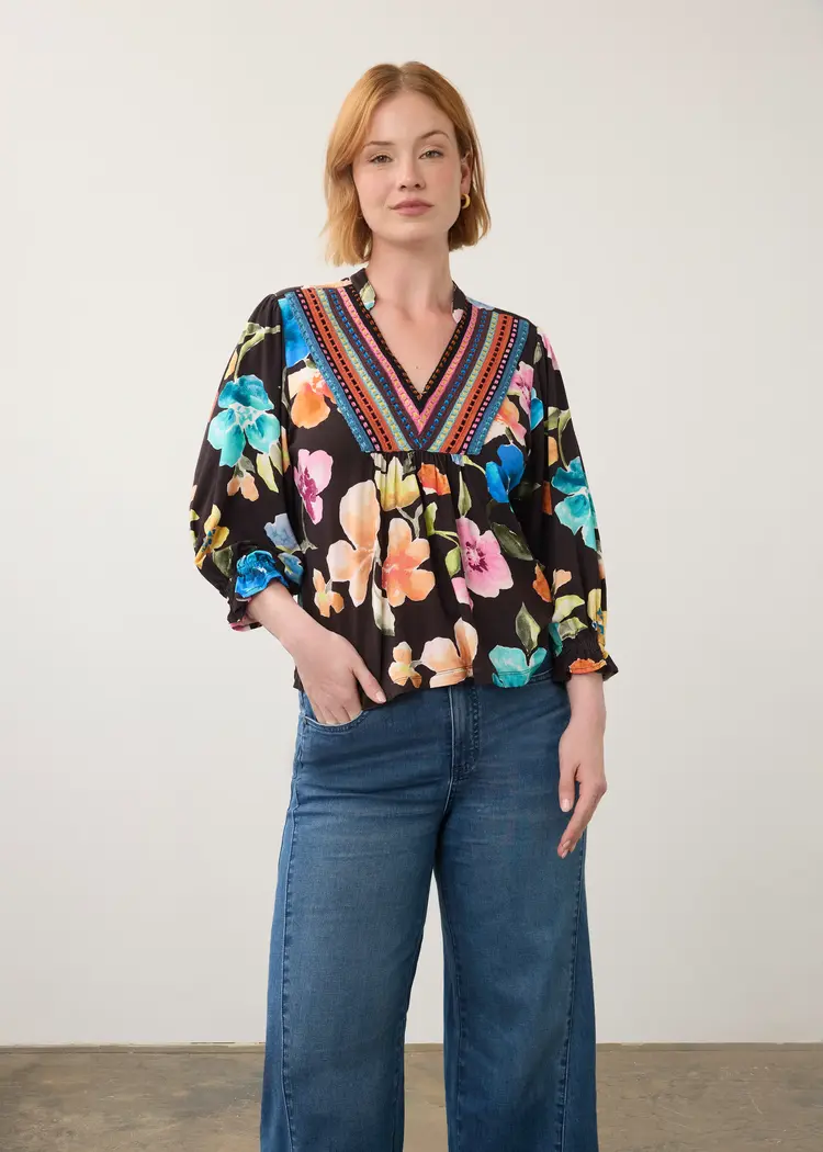 fdj FDJ Embellished Top Rebecca Floral 3831153