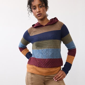 French Dressing Jeans FDJ Hooded Stripe Sweater 1274246