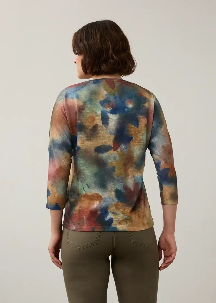 French Dressing Jeans FDJ Drop Shoulder V Neck Top 3556451