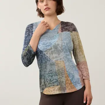 French Dressing Jeans FDJ Notch Neck Top Warner 3795844
