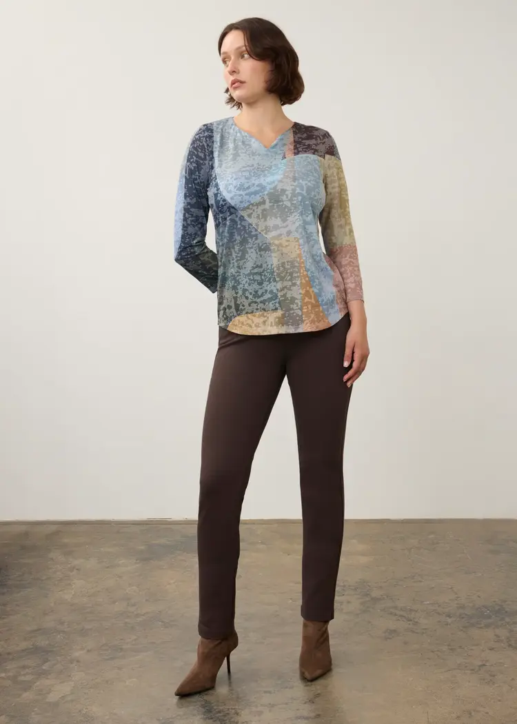 French Dressing Jeans FDJ Notch Neck Top Warner 3795844
