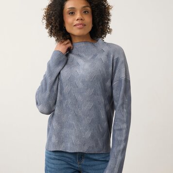 French Dressing Jeans FDJ Long Sleeve Funnel Neck Sweater 1048314