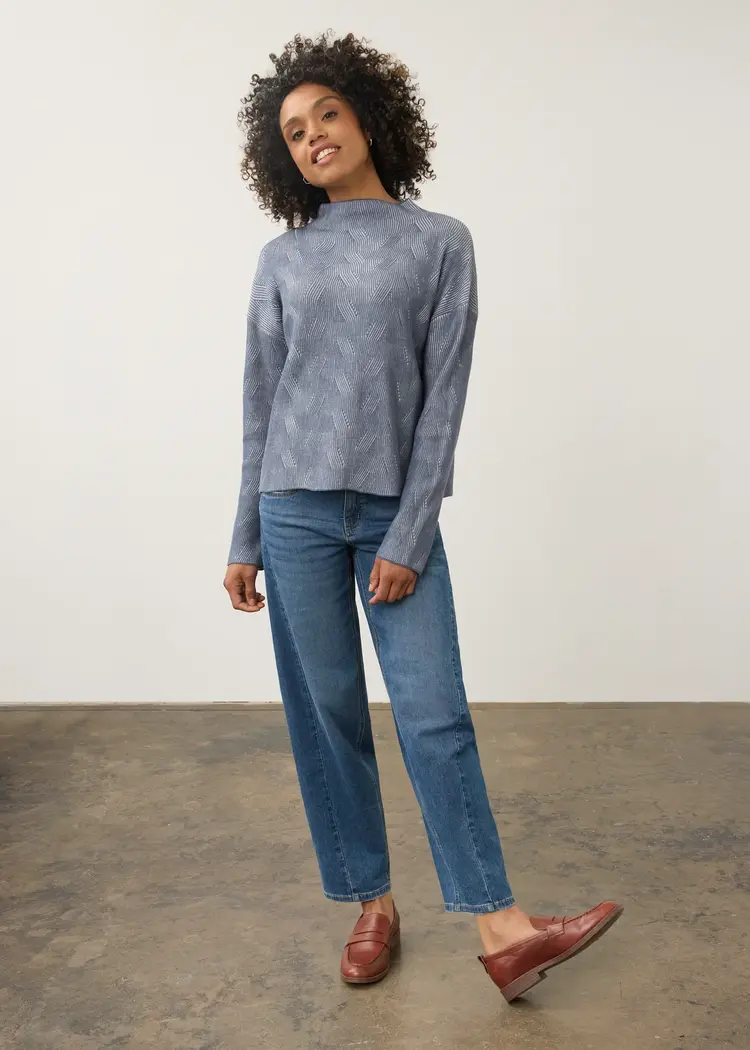 French Dressing Jeans FDJ Long Sleeve Funnel Neck Sweater 1048314