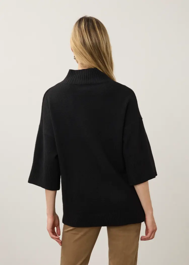 French Dressing Jeans FDJ Mock Neck Light Weight Sleeve Sweater 1189223