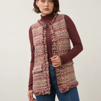 French Dressing Jeans FDJ Long Tweed Vest 10008239