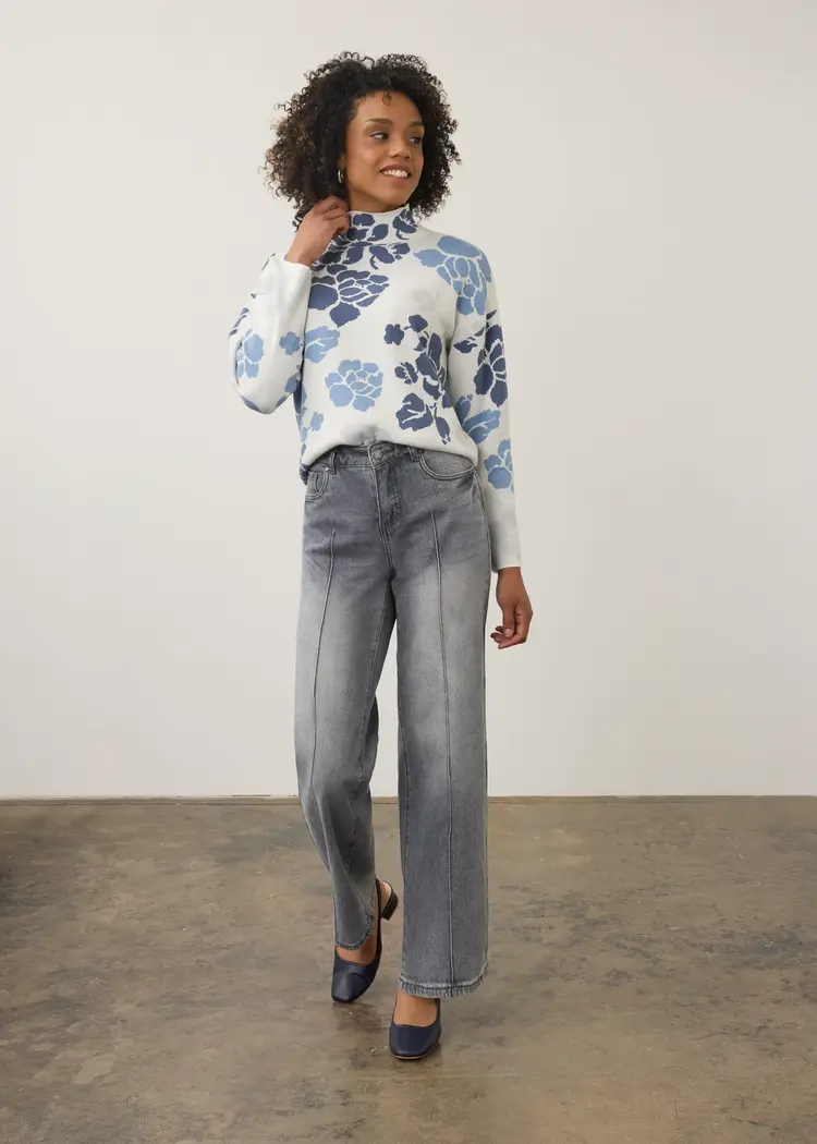 French Dressing Jeans FDJ Olivia Pintuck Wide Leg 2200449