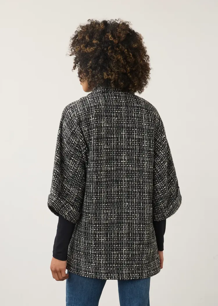 French Dressing Jeans FDJ Tweed Poncho Jacket 11107918