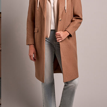 Tribal Tribal Coat With Fooler Hoodie 5942O