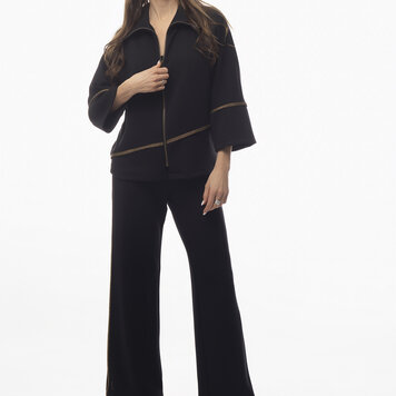 Pure Essence Pure Essence Zip Up Sweater 625-7117