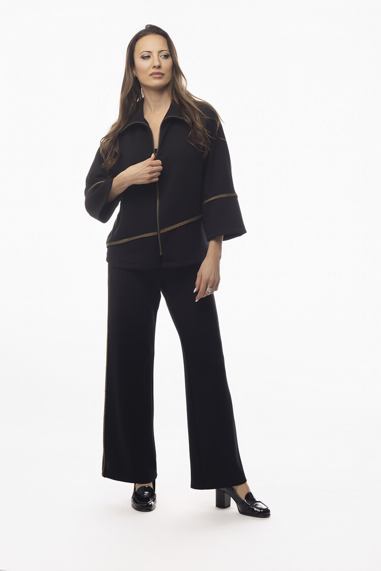 Pure Essence Pure Essence Zip Up Sweater 625-7117
