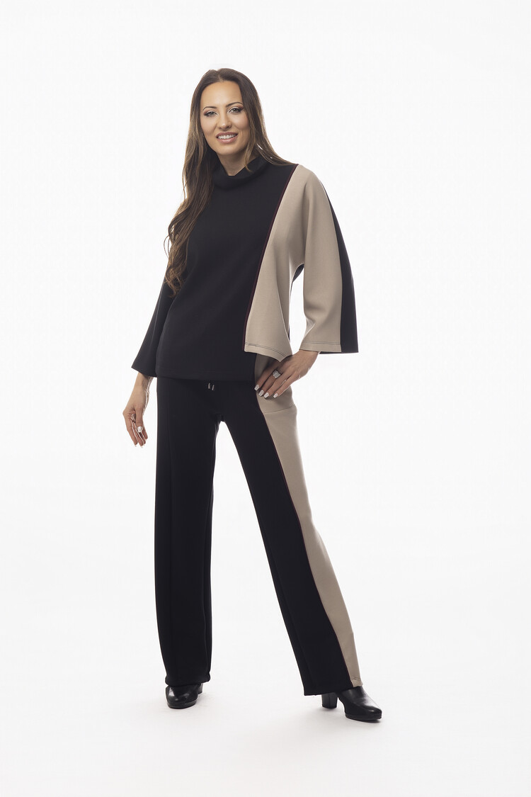 Pure Essence Pure Essence Mock Neck Top 625-8095