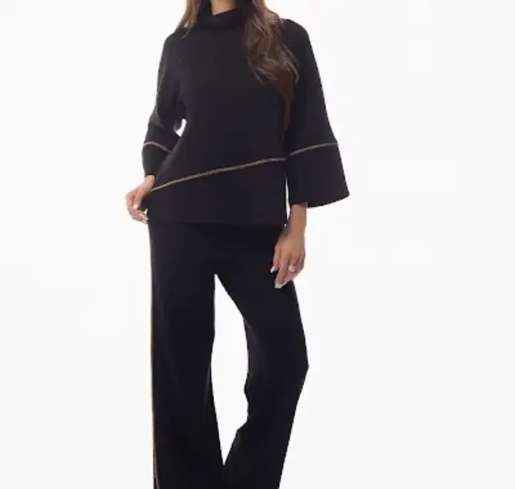 Pure Essence Pure Essence Mock Neck Top 625-8099