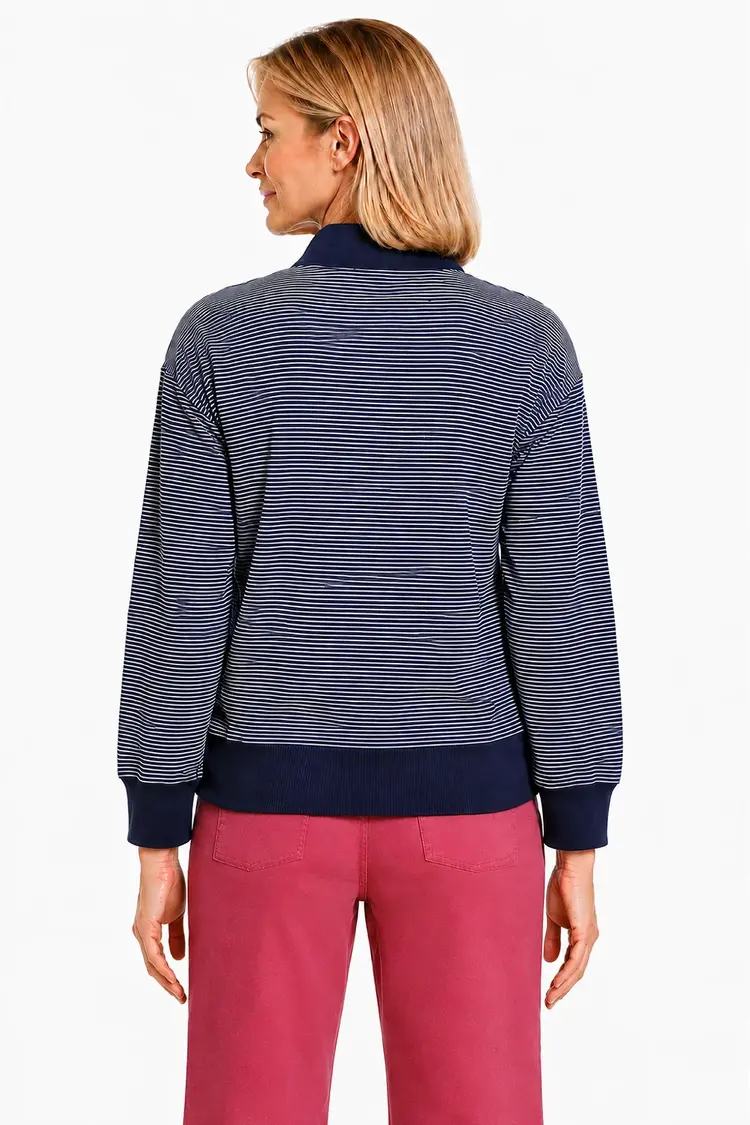 Tru Luxe Tru Luxe Shawl Collar Zip Front Sweater T36476TM