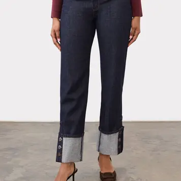 French Dressing Jeans FDJ Christina Cuffed Straight Ankle 5431120