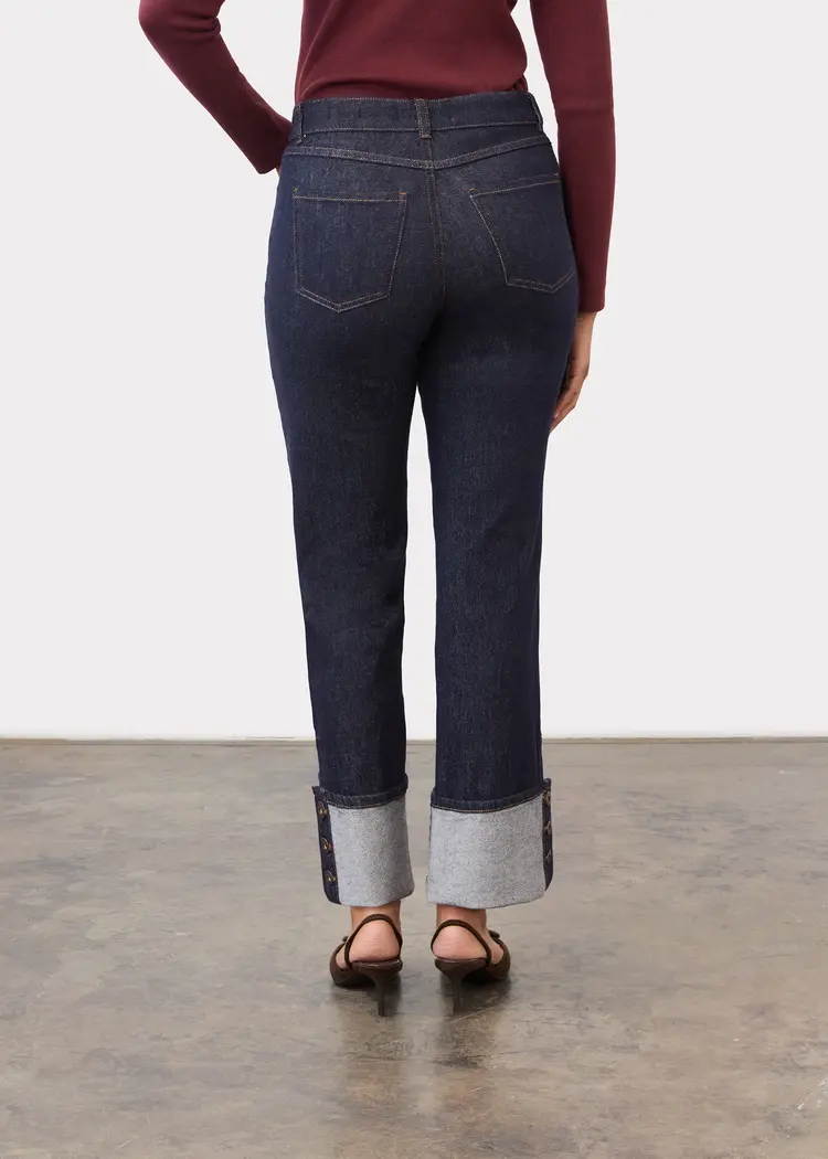 French Dressing Jeans FDJ Christina Cuffed Straight Ankle 5431120