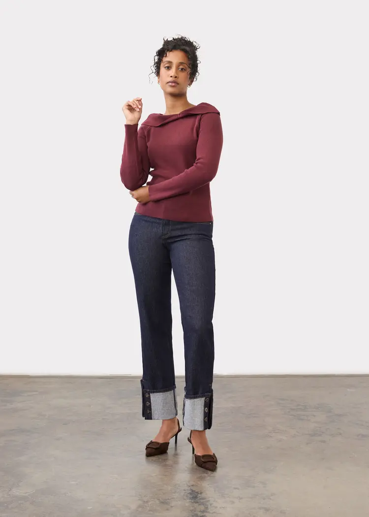 French Dressing Jeans FDJ Christina Cuffed Straight Ankle 5431120