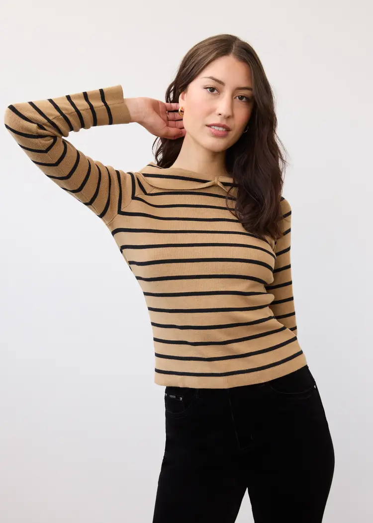 French Dressing Jeans FDJ Long Sleeve Off The Shoulder Sweater 1983764