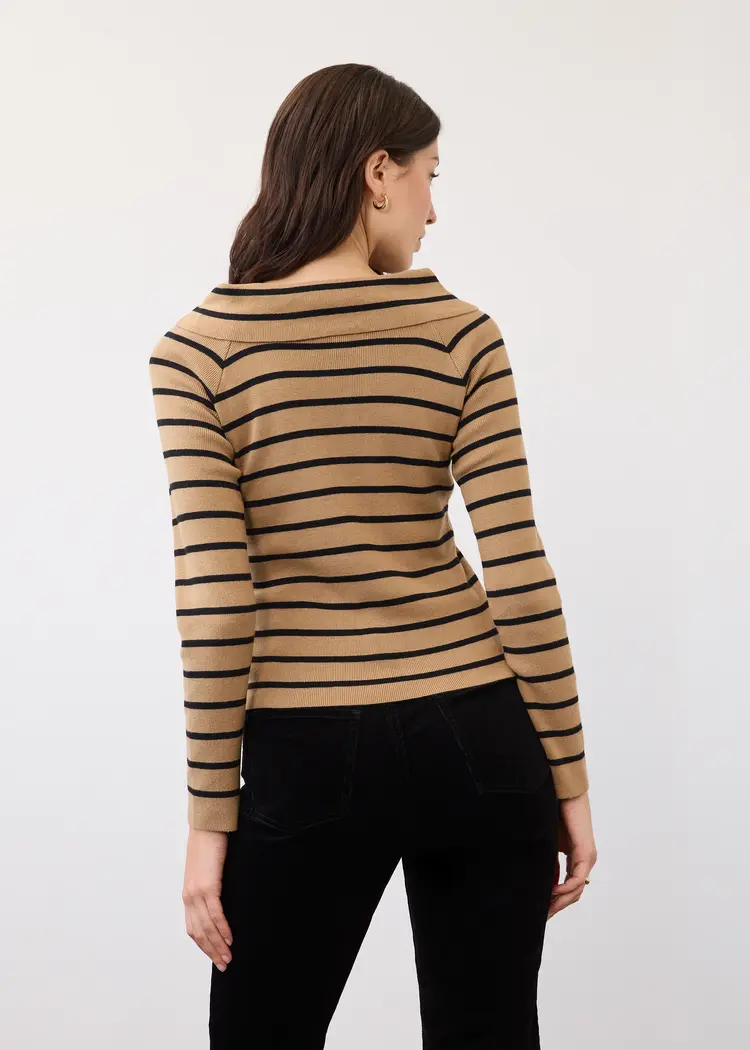 French Dressing Jeans FDJ Long Sleeve Off The Shoulder Sweater 1983764