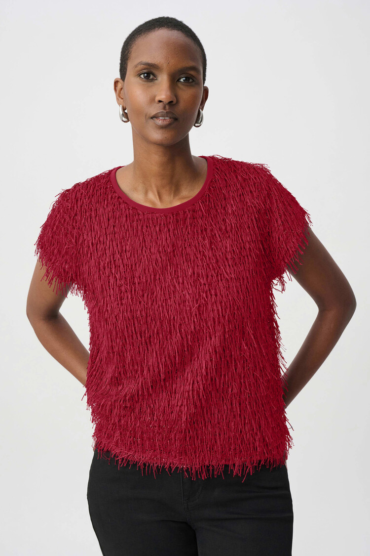 Joseph Ribkoff Joseph Ribkoff Novelty Fringe Top 264208