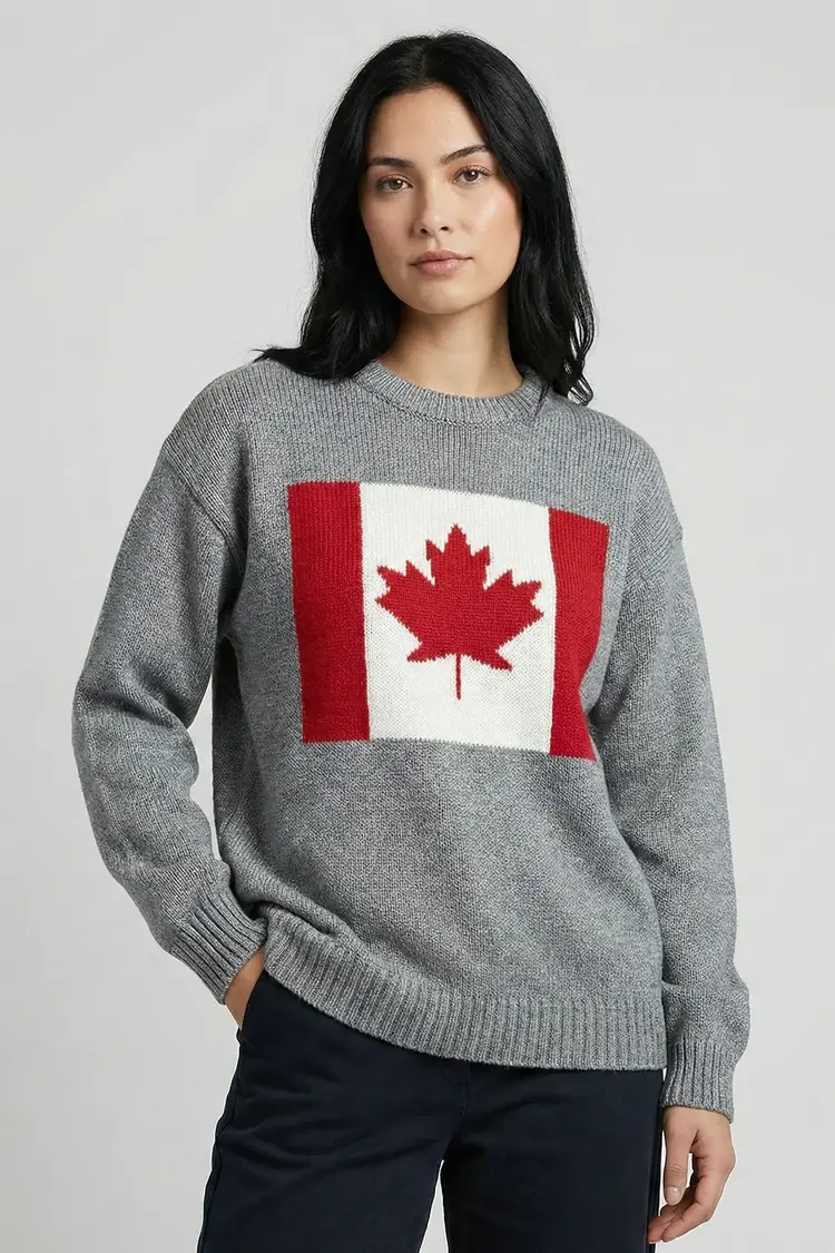 Canada Knitwear Canada Knitwear Iconic Flag Sweater 5236