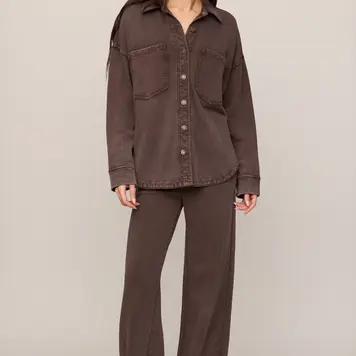 Z Supply All Day Knit Denim Jacket ZJ253869