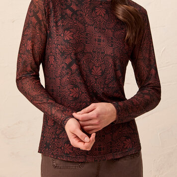 Tribal Tribal Turtleneck Lined Top 5621O