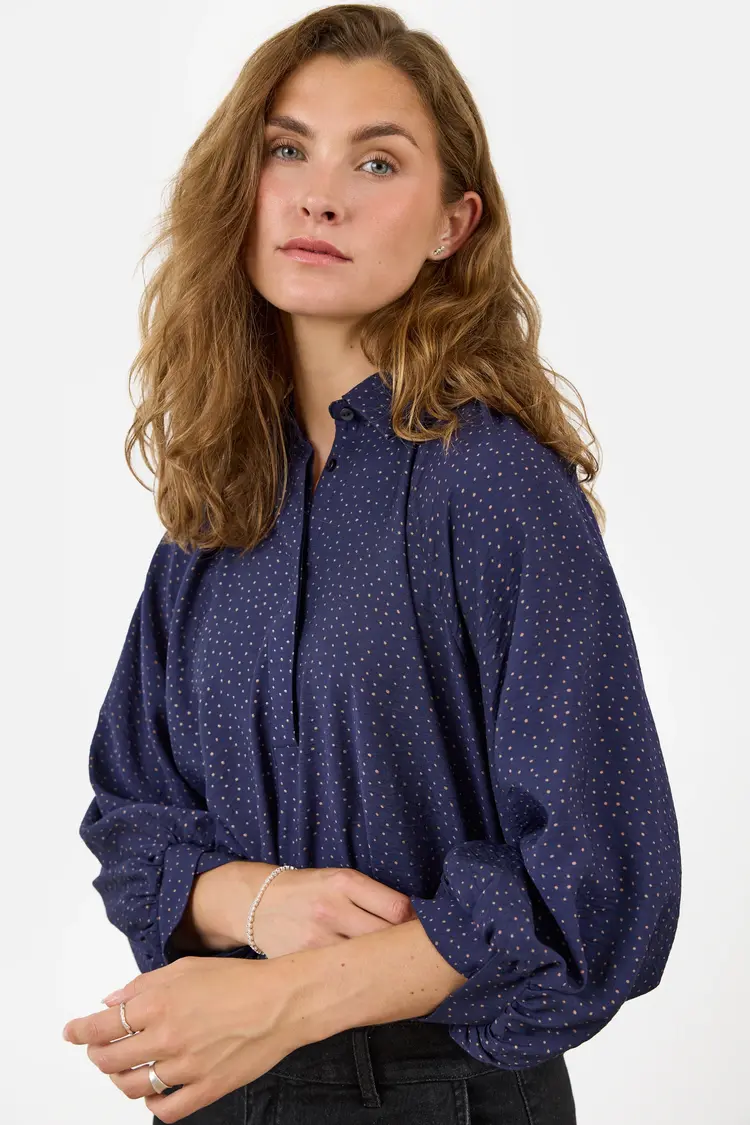 Brand Tex Copenhagen B  Long Sleeve Dotted Blouse 60042