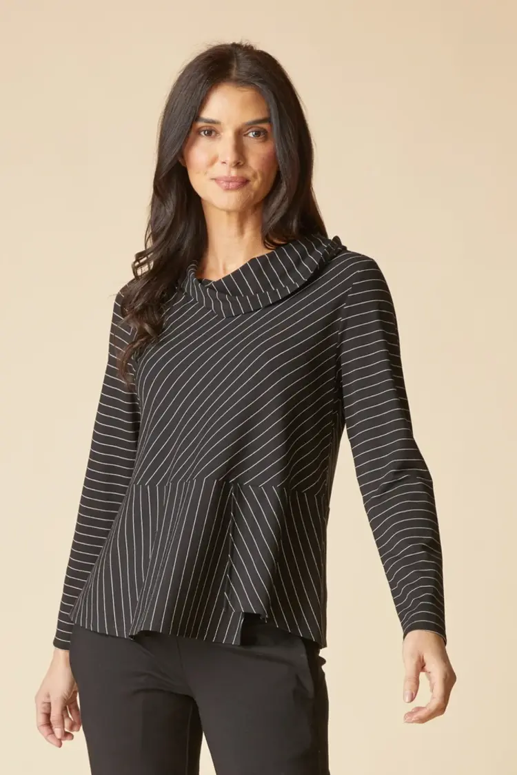 Habitat Habitat Striped Mock Neck Top 56526