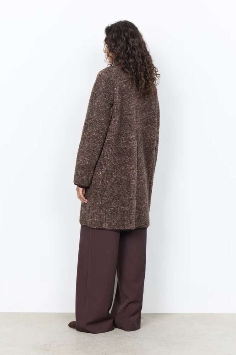 Soya Concept Soya Concept Long Button Up Sherpa Jacket Gertrud