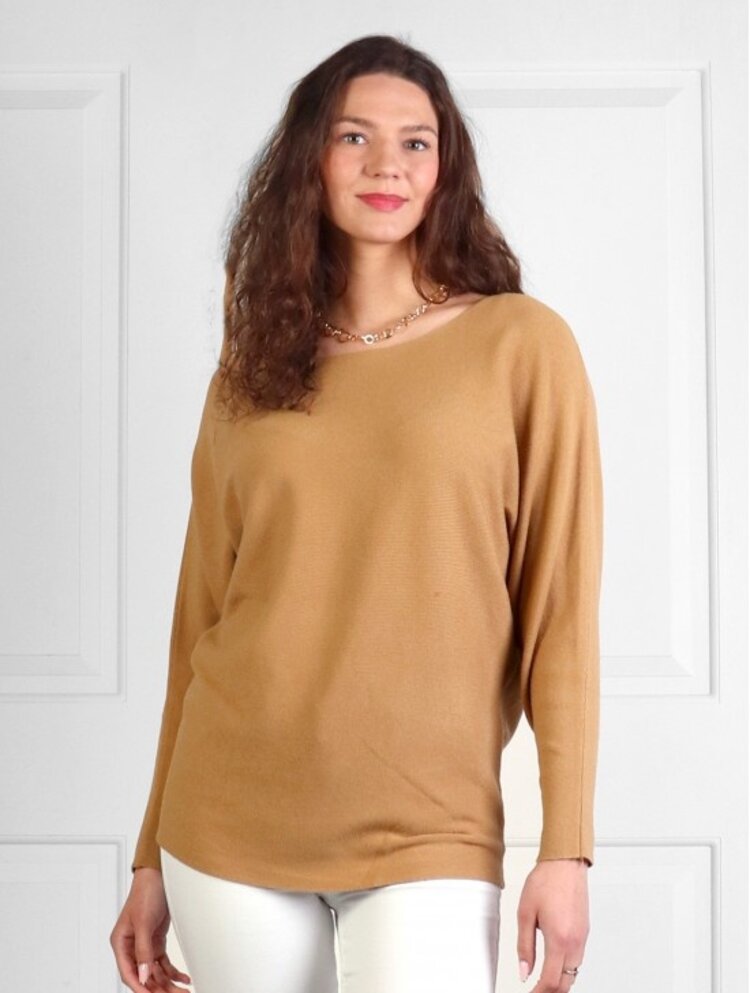 Cherie Bliss One Size Long Bat Sleeve Pullover Loose Top CL1319