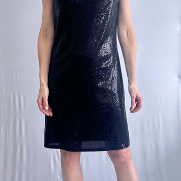 Soft Works Soft Works Black Glitter Dress 107019