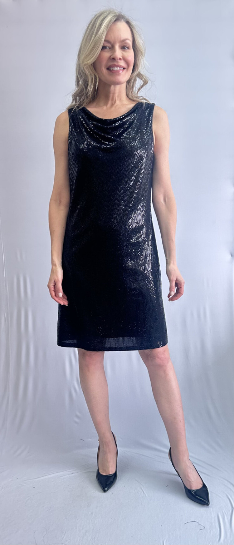 Soft Works Soft Works Black Glitter Dress 107019