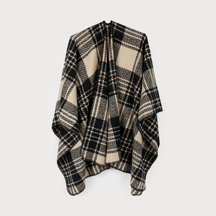 Caracol Caracol 2 Tone Checked Shawl 6143