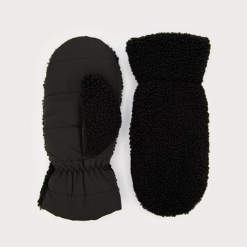 Caracol Caracol Sherpa Mittens With Quilted Palm 9020