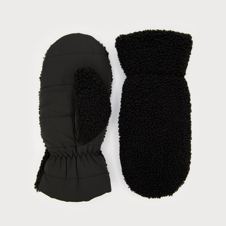 Caracol Caracol Sherpa Mittens With Quilted Palm 9020