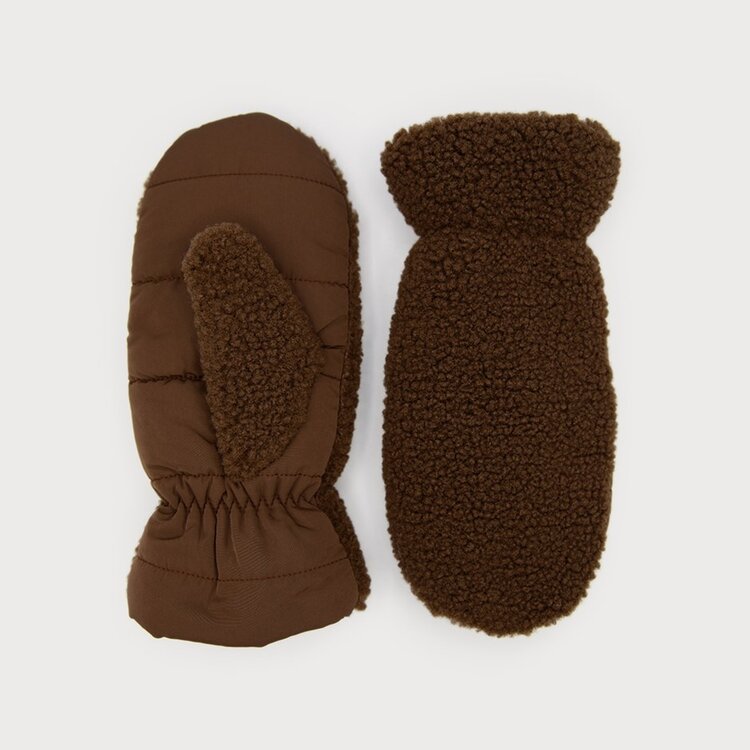 Caracol Caracol Sherpa Mittens With Quilted Palm 9020