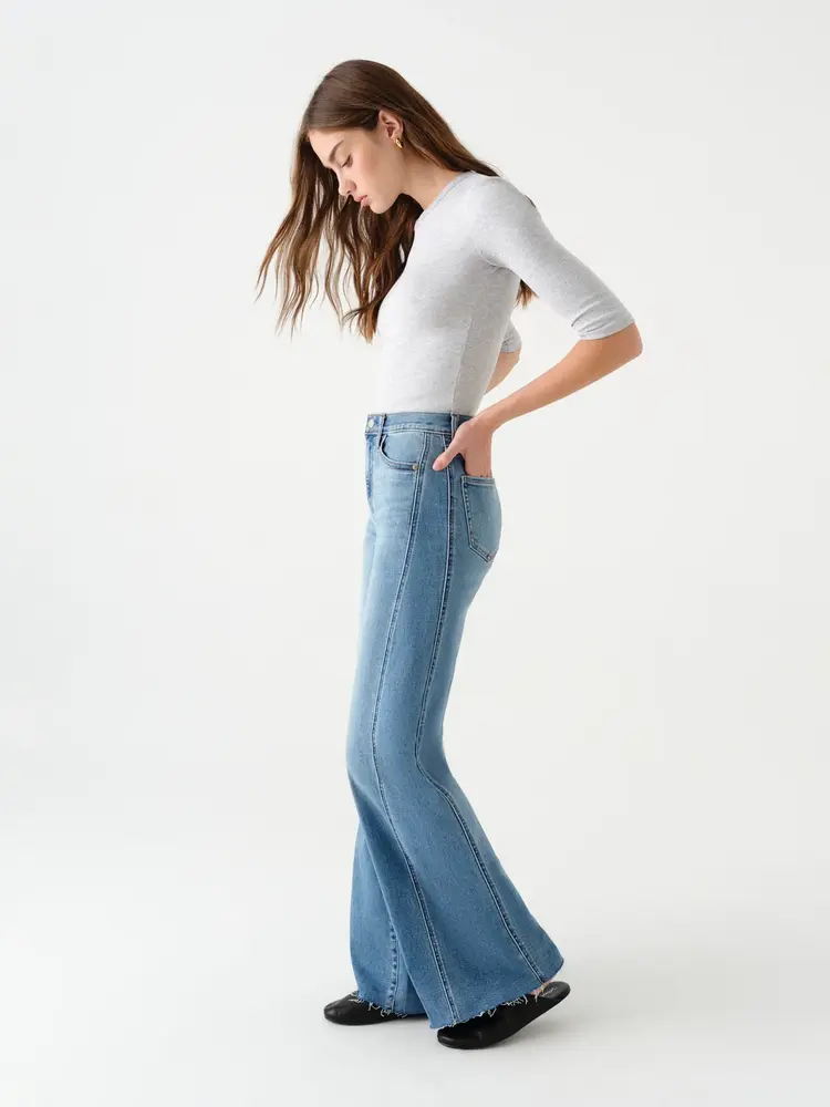 Daze Daze Far Out W/Seaming High Rise Wide Leg D00016364ZZ