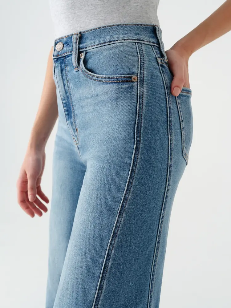 Daze Daze Far Out W/Seaming High Rise Wide Leg D00016364ZZ