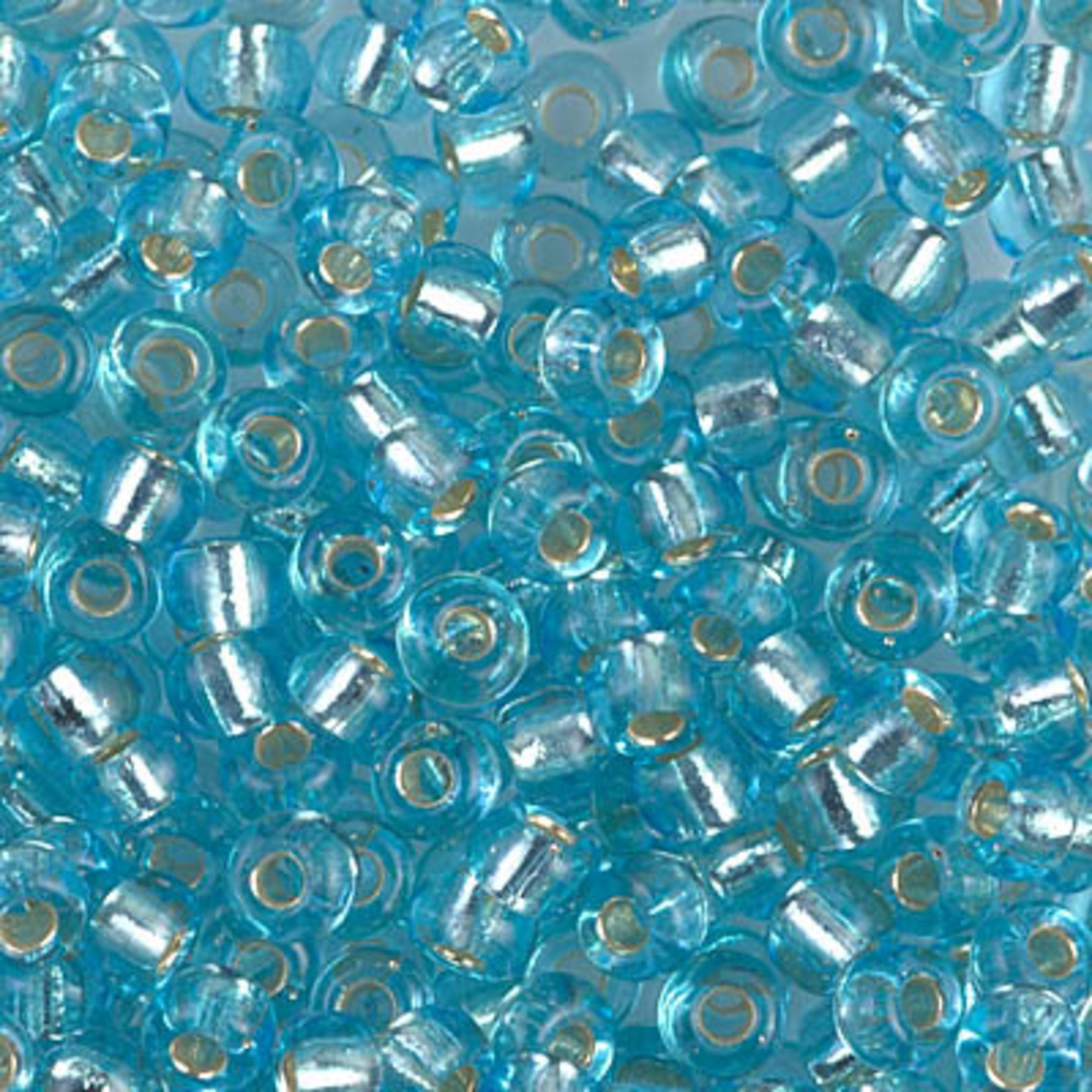 Miyuki Miyuki 6/0 Silver-lined Aqua Seed Beads