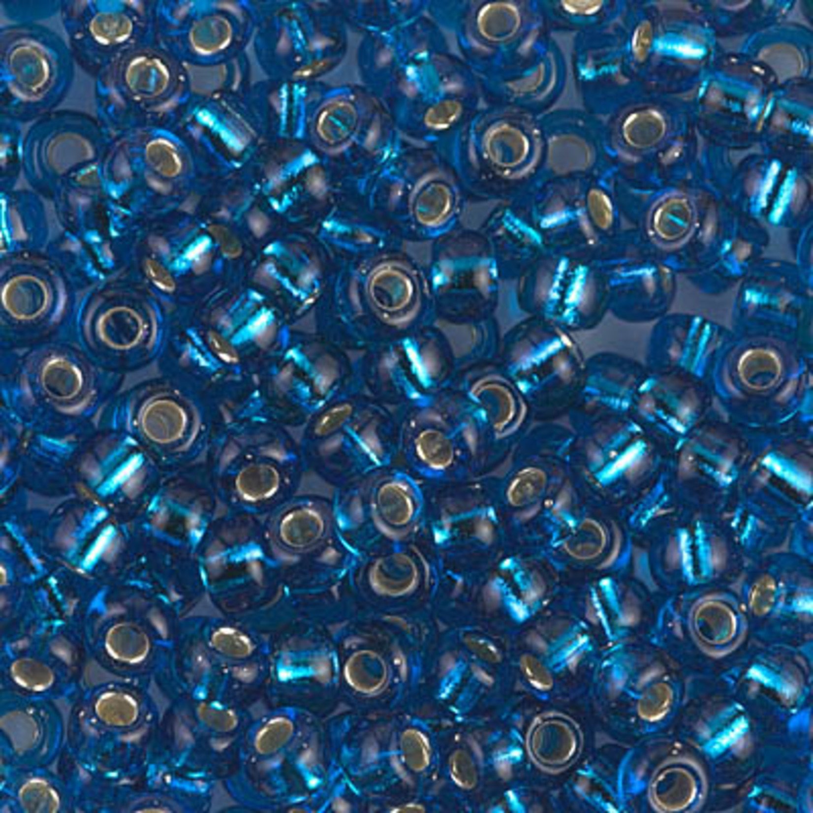Miyuki Miyuki 6/0 Silver-lined Capri Blue Seed Beads