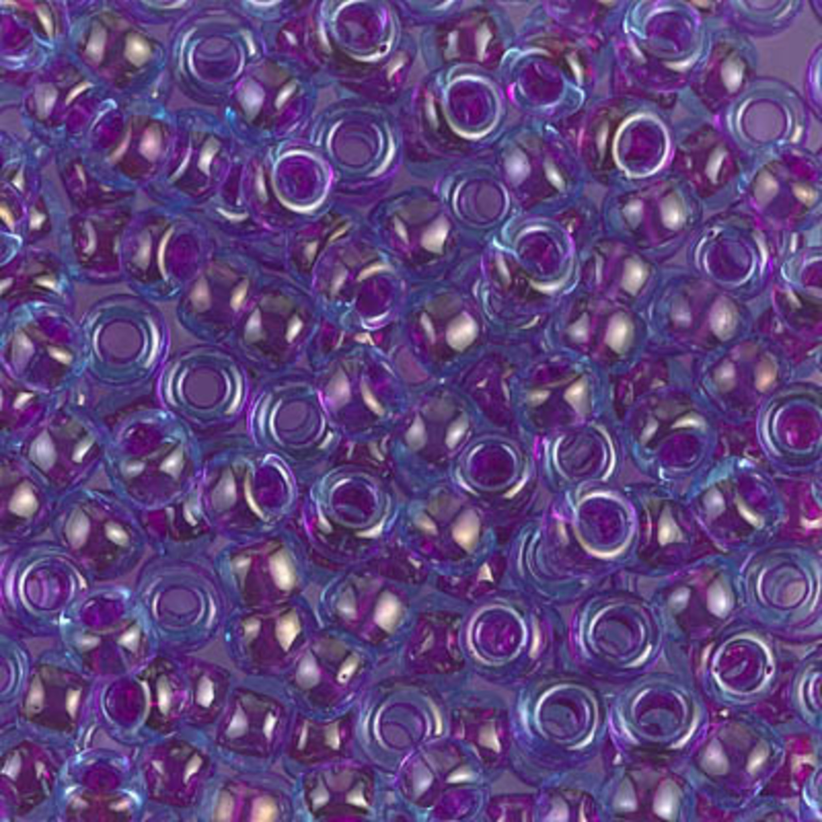Miyuki Miyuki 6/0 Fuchsia-lined Aqua Luster AB Seed Beads